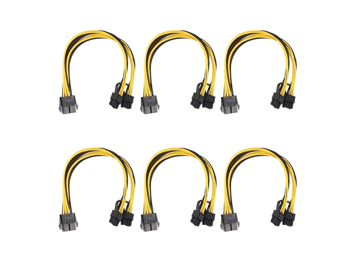 Vlrla-2026novo6 Piezas De Cable De Alimentación Gpu De Macho 8pin A Hembra 8pin Pcie