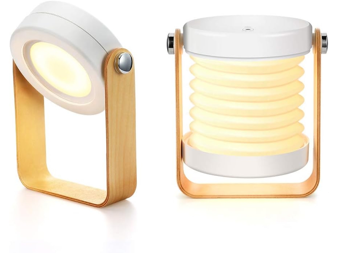 Lámpara De Mesita De Noche Táctil Regulable – Lámpara De Mesa De Noche Portátil – Luz Nocturna Segura Y Portátil