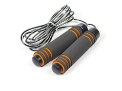 Cuerda De Saltar Naranja Para Niños Y Niñas, Adultos, Cuerda De Saltar Ajustable Para Entrenamiento (negra)