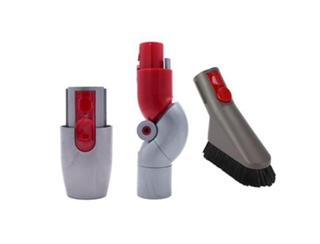 Adaptador superior/inferior cabezal de cepillo suave para Dyson V7 V8 V10 V11 accesorios para aspiradoras de rotación multiángulo de liberación ráp...