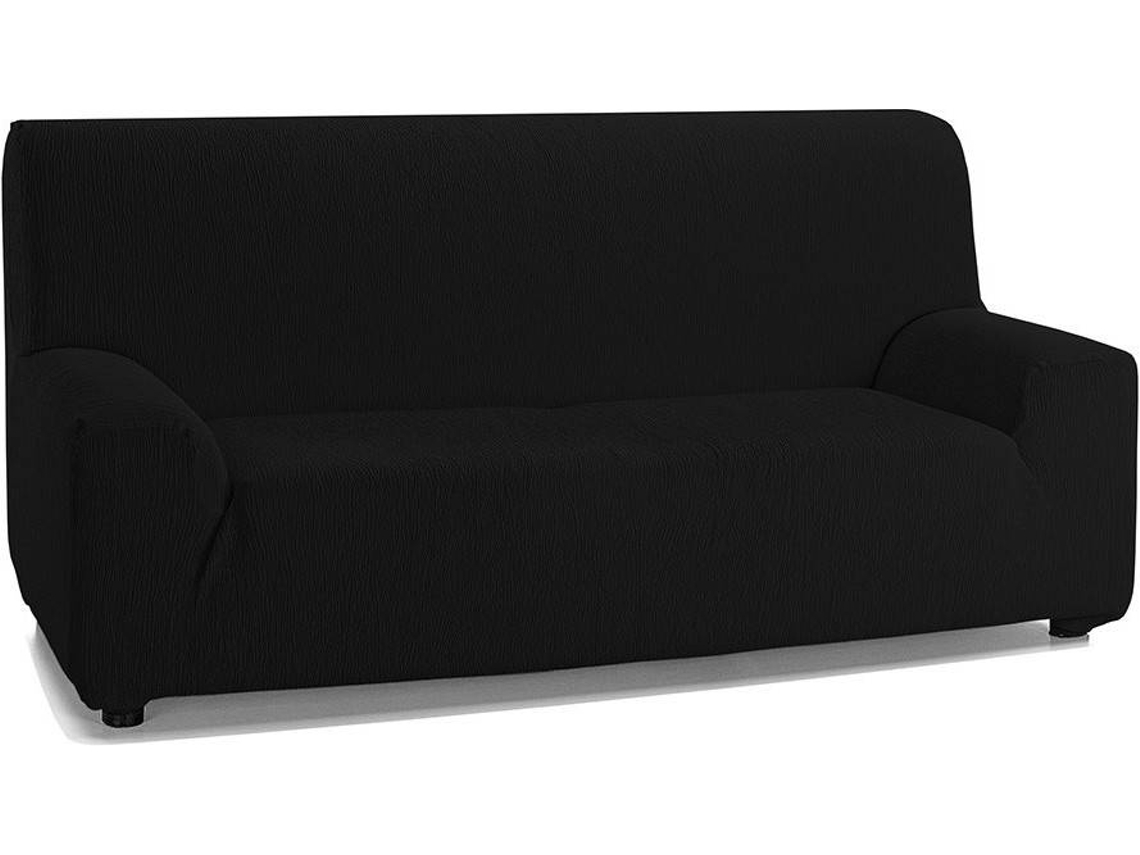 Funda de Sofá TODOPARAMICASA Emilia Negro (3 Plazas - 220 cm)