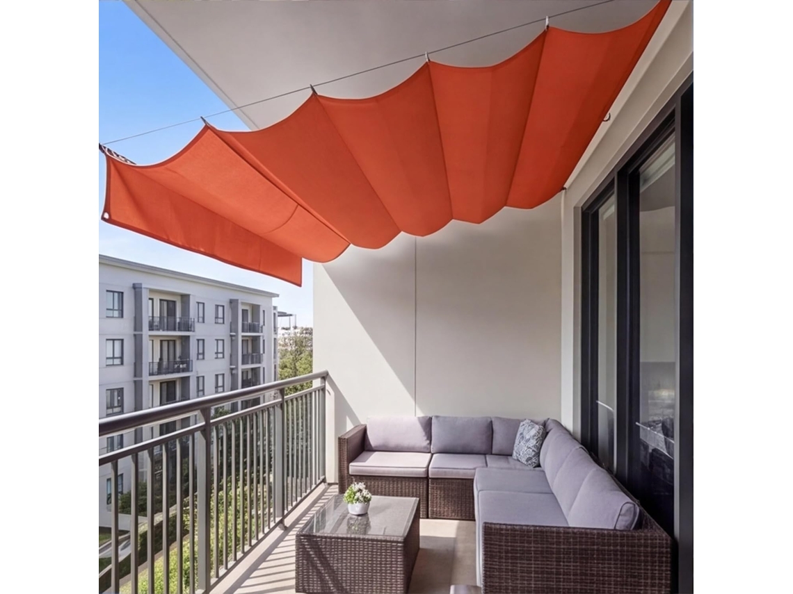 Toldo Retráctil Ondulado Resistente De Pes , Impermeable