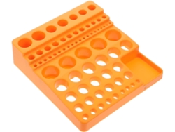 Caja De Almacenamiento De Herramientas De Perforación Con Soporte Giratorio Para Brocas, Máxima Capacidad De Organización.