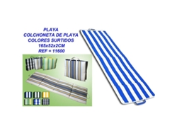 Playa colchoneta de playa colores surtidos 165x52x2cm 11600