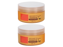 2pcs Mascarilla De Cera Para Manos Exfoliante Con Miel Para Blanquear E Hidratar