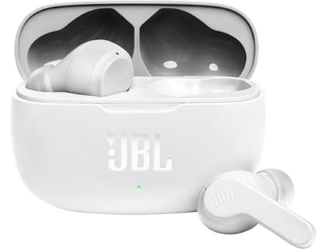 Auriculares Bluetooth True Wireless JBL Wave 200 (In Ear - Micrófono - Blanco)