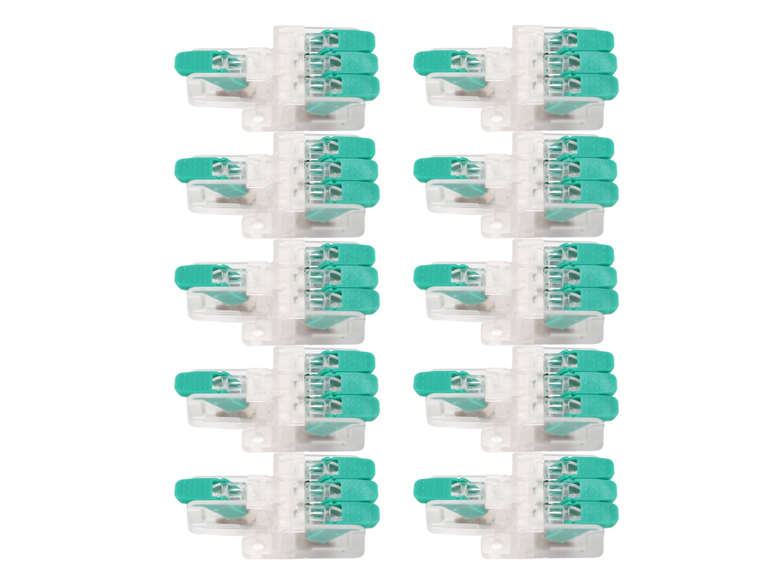 Conectores De 10 Cables Y613g, 1 Entrada, 3 Salidas, Ignífugos, Para Cables De 10-20 Awg, 41 A, 450 V.