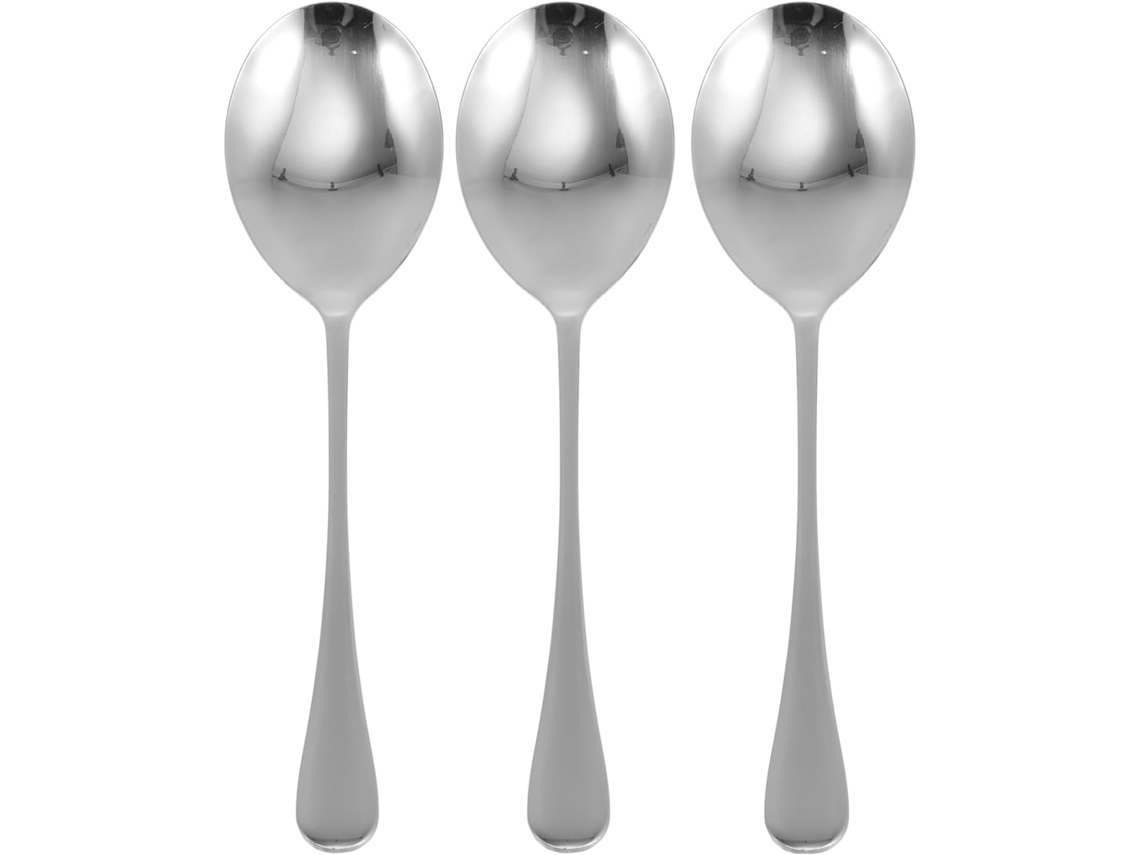 Colheres De Servir Em Aço Inoxidável: Um Design Simples, Porém Elegante, Torna Cada Colher Única. Você Pode