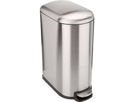 Cubo de Basura KITCHEN MOVE (Gris - Acero Inoxidable - 40 L)