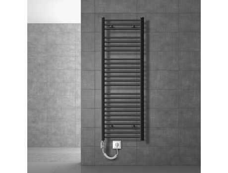 Radiador eléctrico de baño con varilla calefactora 1200W 500x1500 mm Antracita LUXEBATH