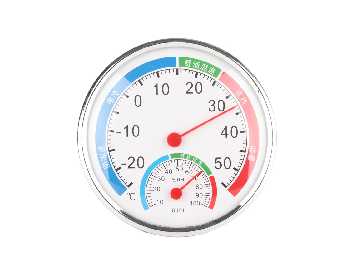 Medidor De Temperatura Y Humedad G101, Detector, Termómetro E Higrómetro Multifuncional Blanco