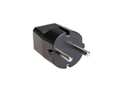 Clavija Schuko 16a 250v T/tl 4,8mm Negra Solera 6428n