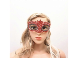Máscara De Mujer Con Pedrería Para Fiestas De Disfraces, Bailes, Banquetes Y Como Accesorio De Joyería Con Forma De Mariposa.