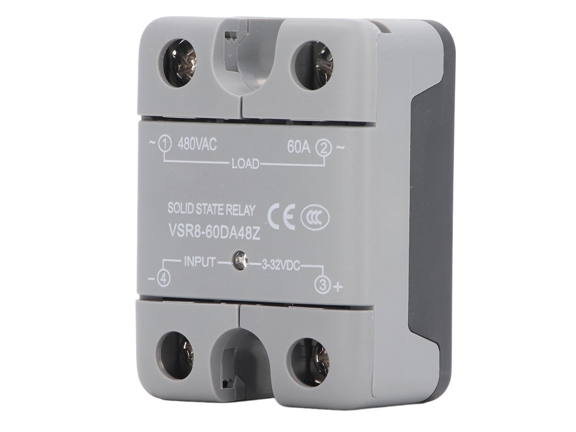 Módulo De Relé De Estado Sólido 60a Entrada 3-32vdc Salida 480vac Dc A Ac