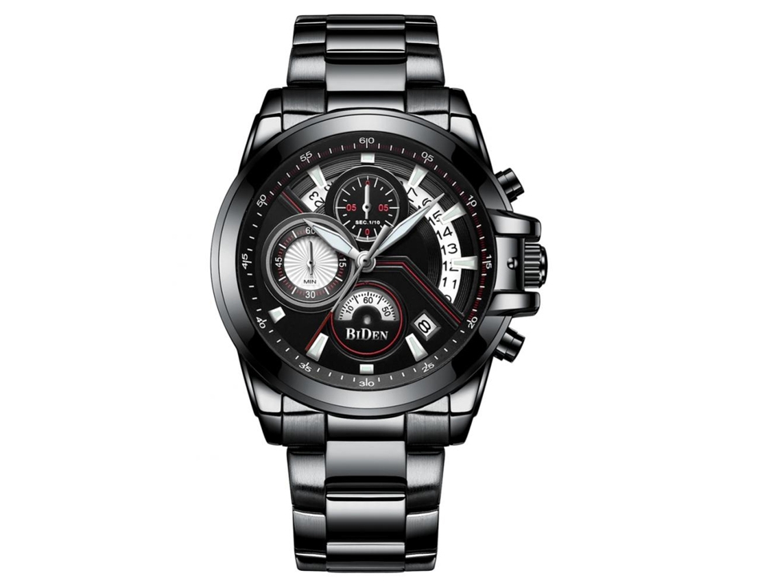 Cinto De Relógio De Couro Pu Clássico Para Homem Com Fivela De Aço 14-22mm Marrom 14mm