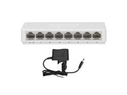 Conmutador Gigabit Ethernet De 8 Puertos, Concentrador Divisor No Gestionado Para Cámaras De Vigilancia Y Uso Doméstico.