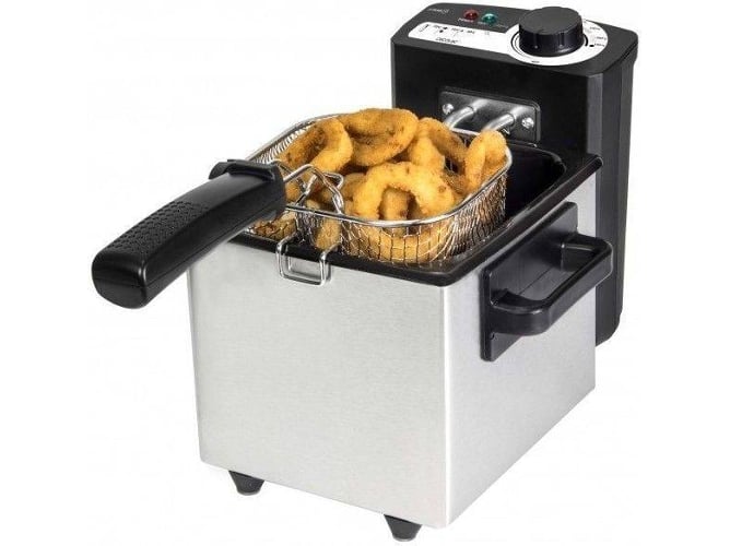 Freidora de Aceite CECOTEC Cleanfry (1.5 kg - Inox)
