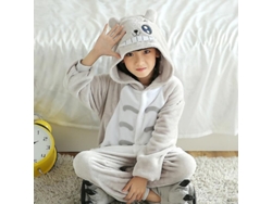 2026-pijama De Invierno Para Niños Con Capucha Flannel Onesie Disfraz Totoro Manga Larga Suave Y Caliente