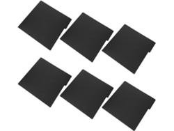 Juego De 6 Separadores De Plástico Negro, De 0,75 Mm De Grosor.