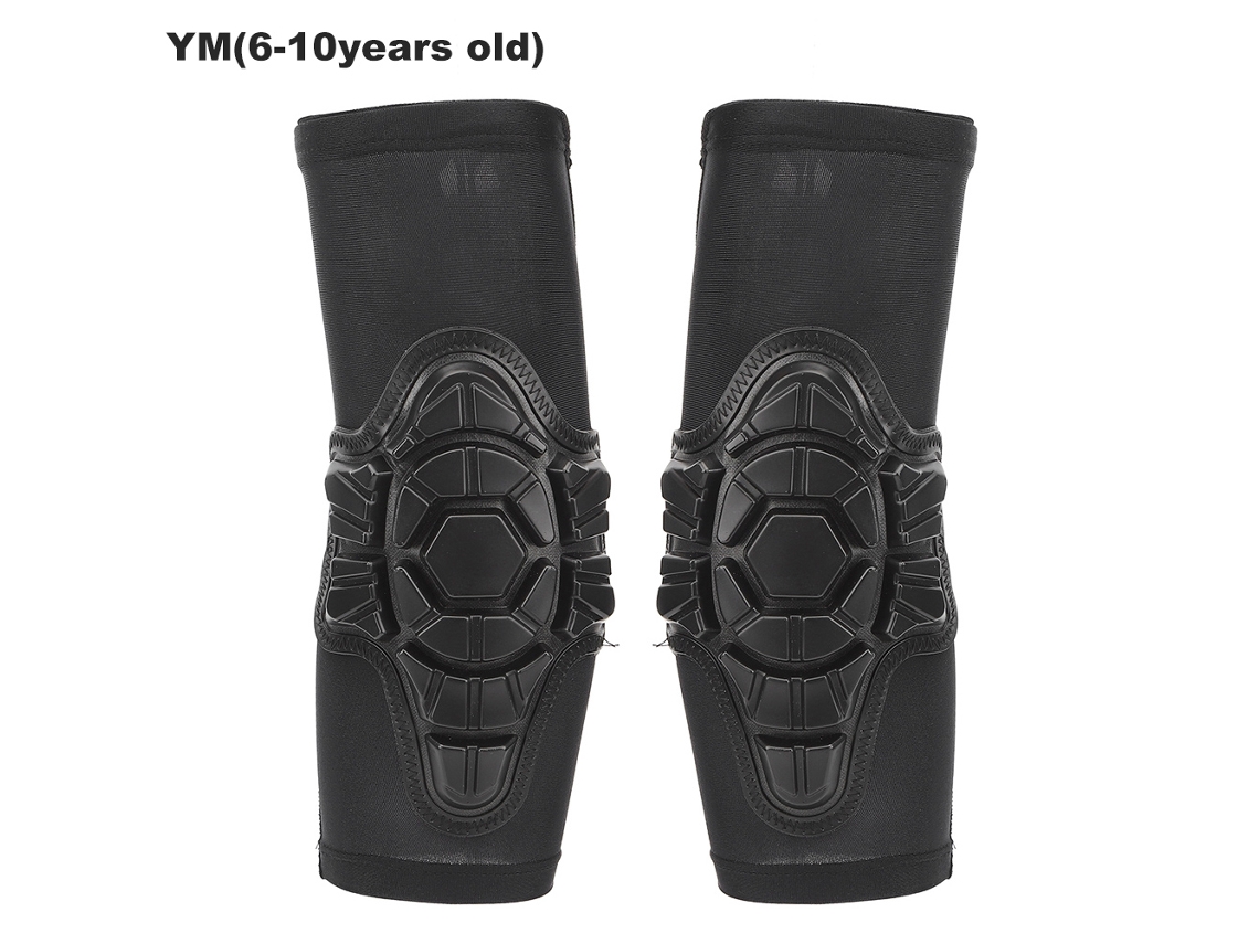 2026-2 Piezas Protector De Codo Infantil Antichoque Suave Para Patinaje Ciclismo Patinete Negro (ym)