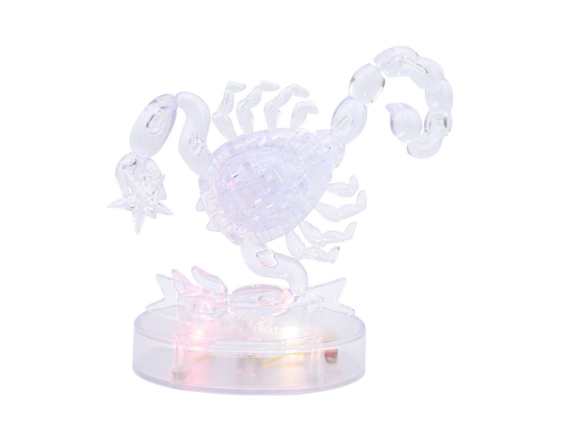 Ats-puzzle De Cristal Diy Con Base Iluminada Rompecabezas Para Niños Juguete Decoración