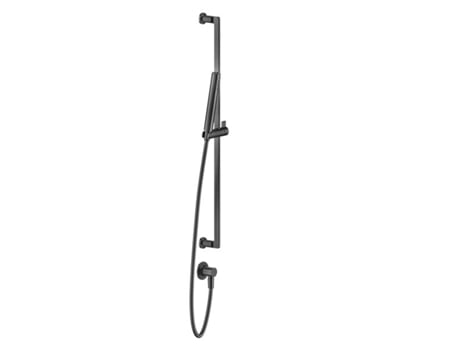 Juego de barra de ducha GESSI Inciso 800 mm, con codo de conexión a la pared 1/2, ducha anticalcárea y manguera 1500 mm El soporte de la ducha no se