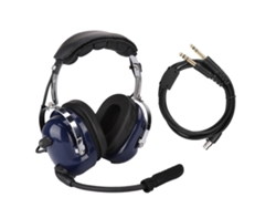 Auriculares de aviación general con conectores dobles y reducción de ruido
