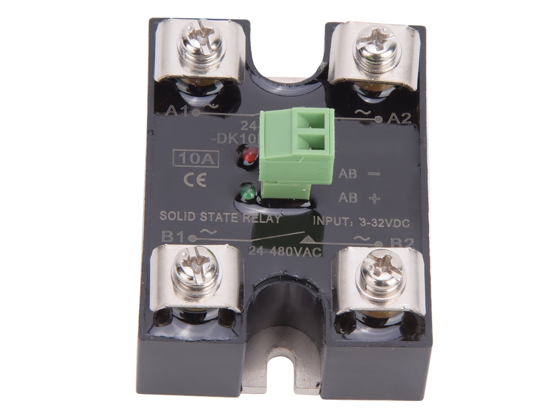 Relé De Estado Sólido Berm Dk10da 10a 24-480vac Cc Control 3-32vdc Monocanal