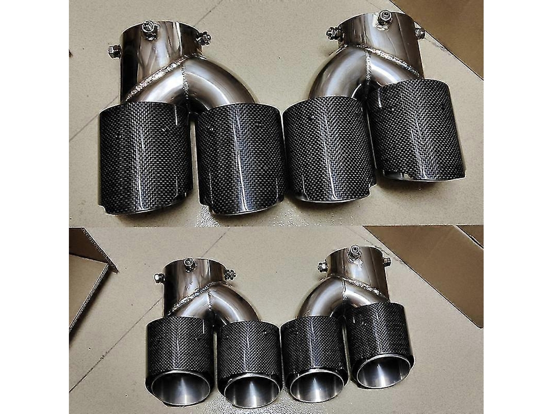 Ventilador de escape cuádruple delgado para BMW G42 M240i 2021-2023, doble boquilla silenciosa