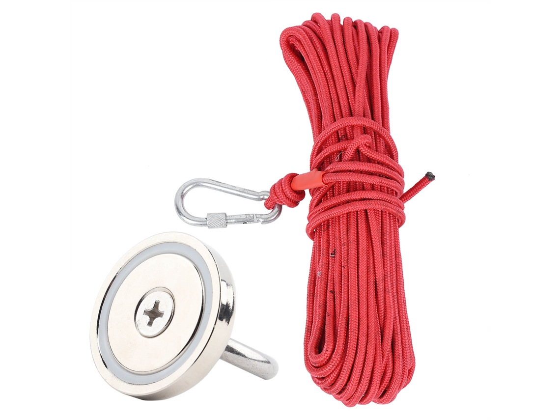 Anillo Magnético De Rescate De Un Solo Lado D48, Capacidad Máxima De 179 Libras/81 Kg Para Pesca Y Recuperación En Aguas Profundas.