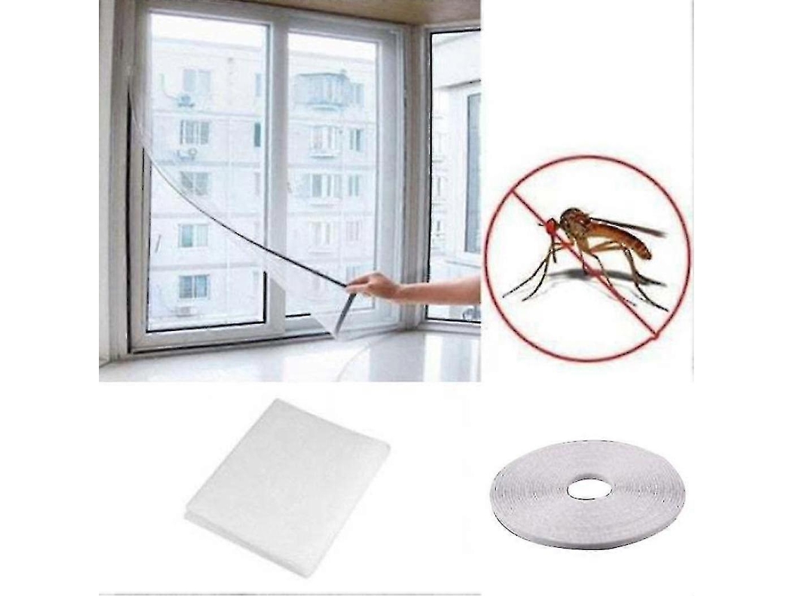 Omni-malla Mosquitera Para Puerta Ventana Protección Contra Insectos Moscas Con Cierre Velcro Reutilizable