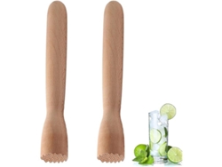 2026-2 Muddler De Madera Para Cocktail Mojito Higiénico Fácil De Usar Y Limpiar 21 Cm