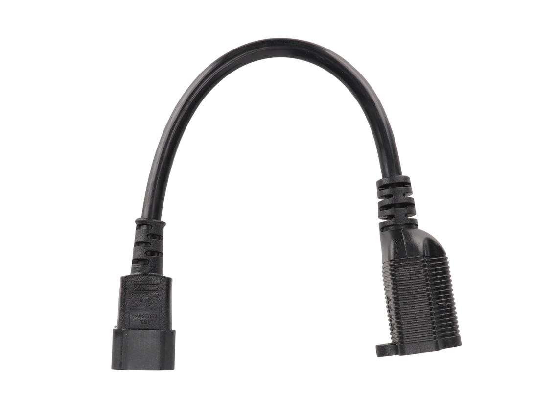 Cable De Extensión De Alimentación Iec320 C14 Para 5-15r/5-20r Con Certificación Ul, 0,32 M/1,0 Pie Para Computadora