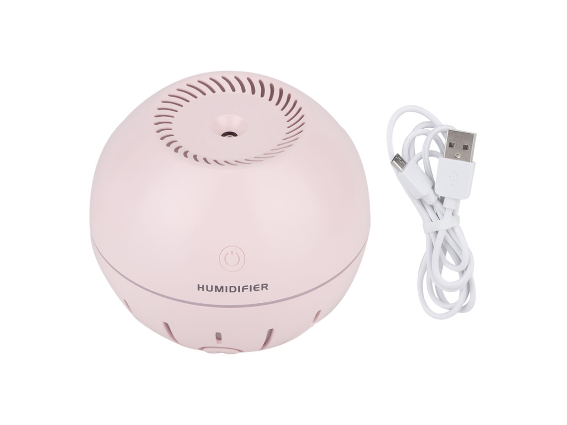 2026-lámpara Nocturna Led Mini Humidificador De Aire Usb Carga Bola Forma Rosa Humedecedor Eléctrico