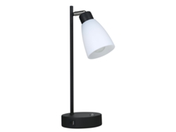 Lámpara De Mesa Industrial Con 1 Puerto Carga Tipo C Y Usb. Brillo Regulable Sin Escalonamientos.