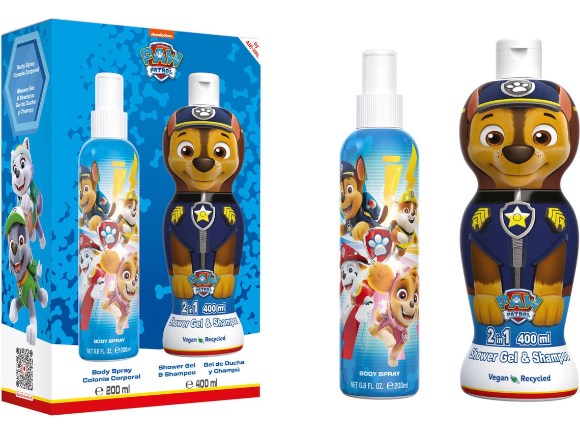 Cofre PATRULHA PATA Spray Corporal + Gel de Ducha (200 + 400 ml)