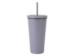 KOFIHETY Taza térmica con pajita, taza de acero inoxidable para viaje con tapa