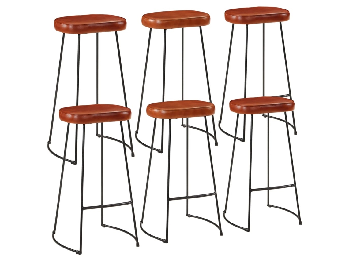 Maison Exclusive - Set Mesa Alta Y Taburetes 7 Pzas Madera Maciza Mango Y Metal