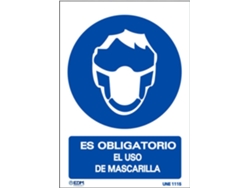 Mascarilla Uso Obligatorio de Vinilo 210X300Mm