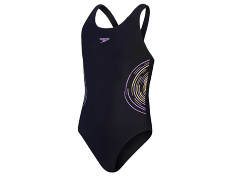 Roupa de Banho Placmement Muscleback Preto 11-12 Years Meninaspeedo