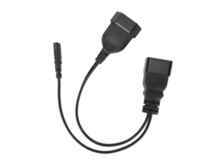 Cable De Alimentación (divisor En Forma De Y Con Conector Hembra Eu) Iec320 C20 A C7