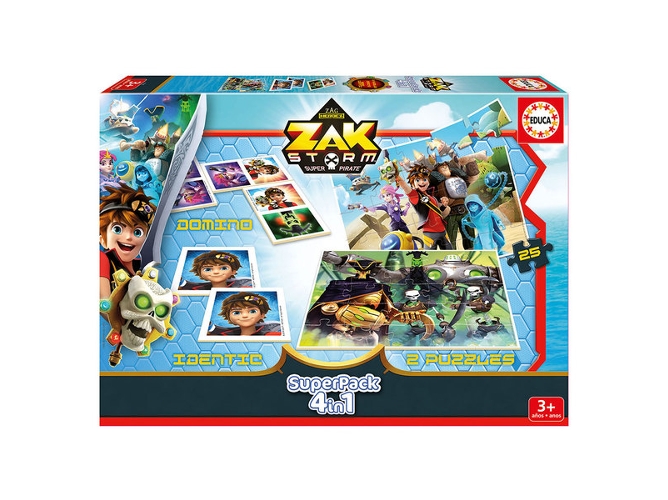 Puzzle EDUCA BORRAS Superpack Zak Storm (25 Piezas)