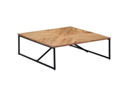 Mesa de Centro Apoyo 110X110X36 cm Madera de Acacia Maciza