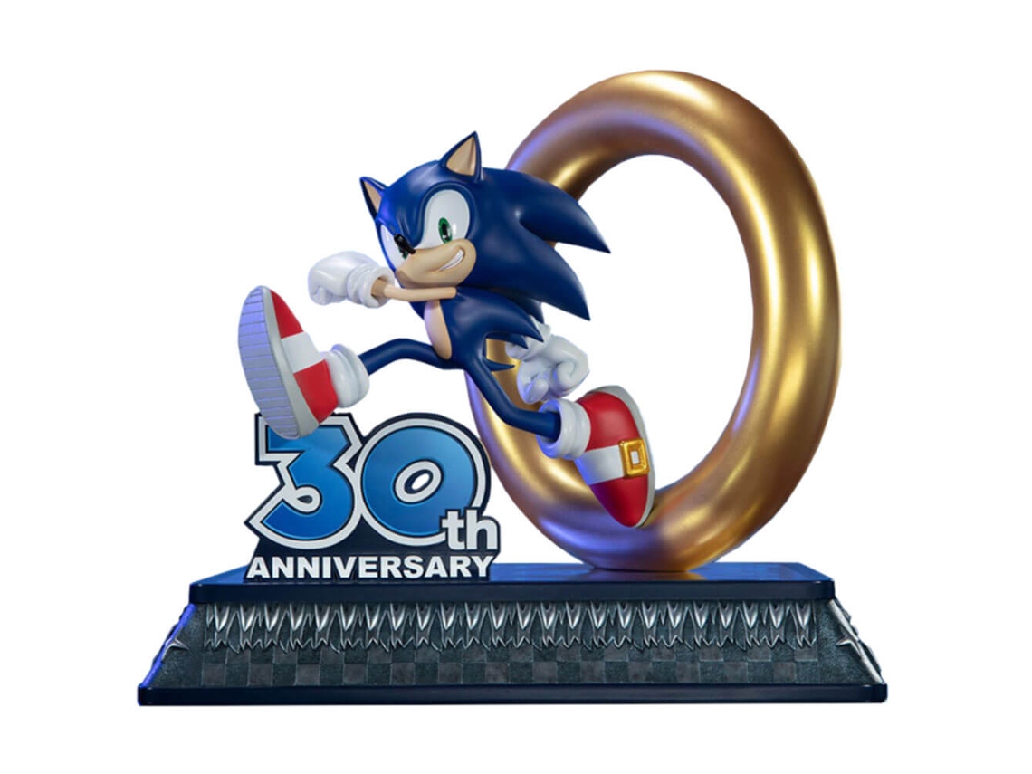 Figura Primeras 4 Figuras SONIC THE HEDGEHOG Estatua 30 Aniversario