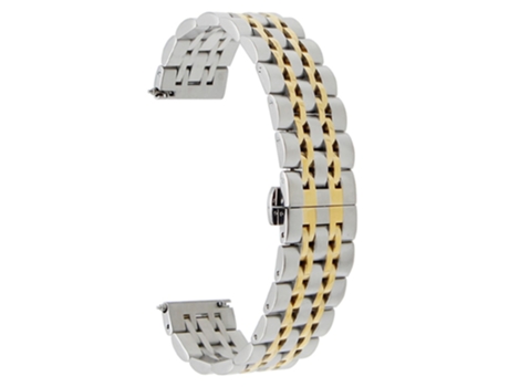 Correa de acero inoxidable 22mm para Huawei Watch GT2e/GT2 46mm - dorado