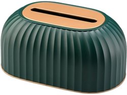 Dispensador De Pañuelos De Papel Ligero, Verde, Con Resorte, Fabricado En Pet Y Abs, Para