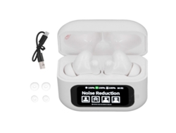 Auriculares Inalámbricos Bluetooth 5.4 Hifi Con Pantalla Táctil, Ligeros Para Deportes, Blancos.