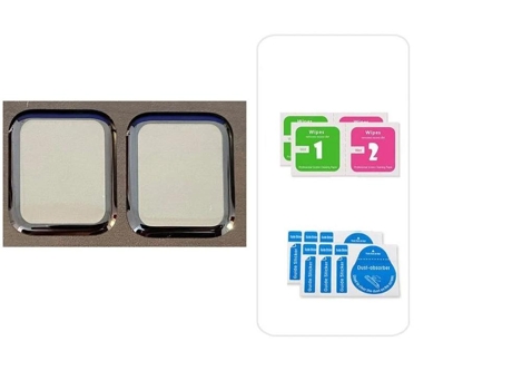 Protector de Pantalla SLOWMOOSE Vidrio Templado con Cobertura Completa para Reloj Apple (2 Unidades - para Serie 4 5 44 Mm)