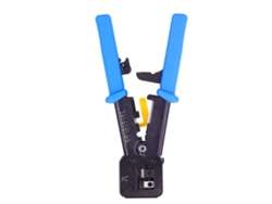 Herramienta De Crimpado Rj45 De Paso Para Cables Ethernet Cat6 Y Cat5e - Acero - Herramienta Eléctrica Azul