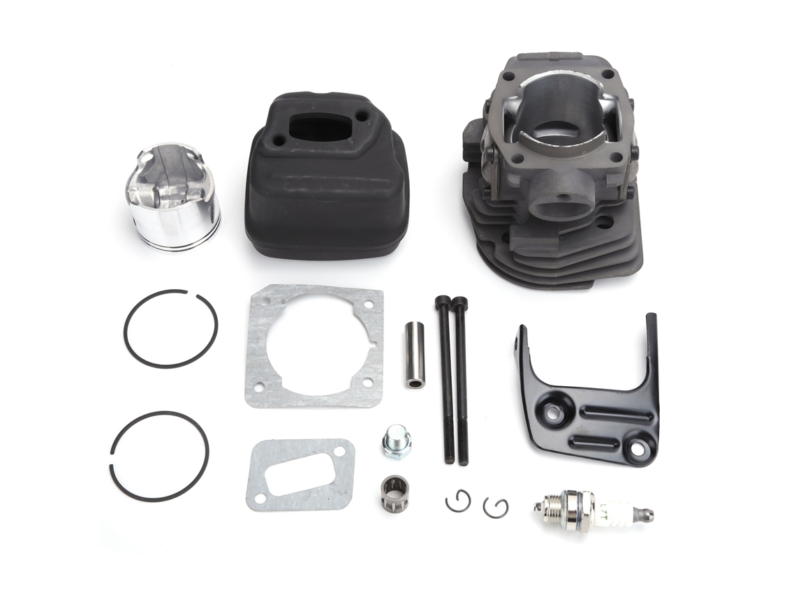 Kit de cilindro, pistón y silenciador de 45 mm para herramientas de jardinería Jonsered CS2150 CS2152